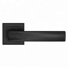 Дверная ручка на квадратной розетке AS Izmir Mate Black (черный матовый)