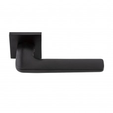 Дверная ручка на квадратной розетке Aranda MB (чёрный матовый)