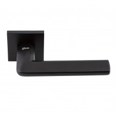 Дверная ручка на квадратной розетке Lilium MB (черный матовый)