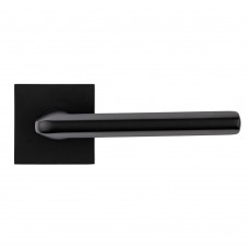 Дверная ручка на квадратной розетке Lilium MB (черный матовый)