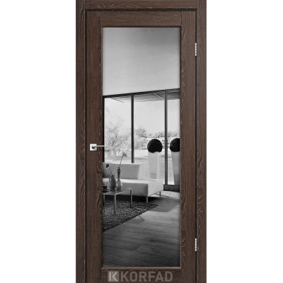 Межкомнатные двери KORFAD (Корфад) Sanvito SV-01 Дуб марсала зеркало триплекс