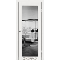 Двері міжкімнатні KORFAD Sanvito SV-01 Дуб марсала дзеркало триплекс