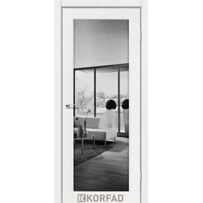 Межкомнатные двери KORFAD (Корфад) Sanvito SV-01 Дуб марсала зеркало триплекс