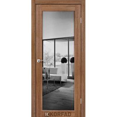 Межкомнатные двери KORFAD (Корфад) Sanvito SV-01 Дуб марсала зеркало триплекс