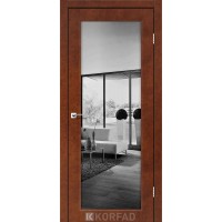 Двері міжкімнатні KORFAD Sanvito SV-01 Дуб марсала дзеркало триплекс