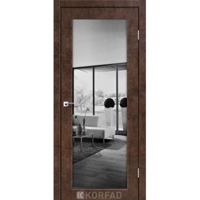 Міжкімнатні двері KORFAD (Корфад) Sanvito SV-01 Арт бетон дзеркало триплекс