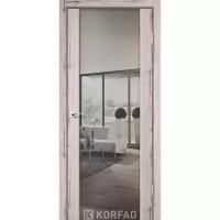 Двери межкомнатные KORFAD Sanremo SR-01 Дуб нордик зеркало триплекс