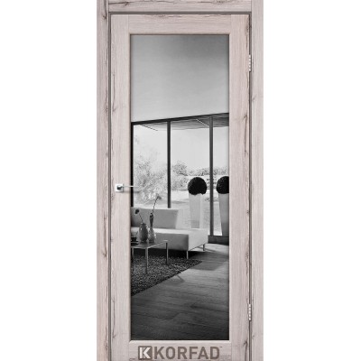 Межкомнатные двери KORFAD (Корфад) Sanvito SV-01 Дуб тобакко зеркало триплекс