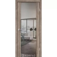 Двері міжкімнатні KORFAD Sanremo SR-01 Ясен білий дзеркало триплекс
