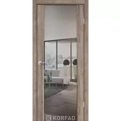 Міжкімнатні двері KORFAD (Корфад) Sanremo SR-01 Ясен білий дзеркало триплекс