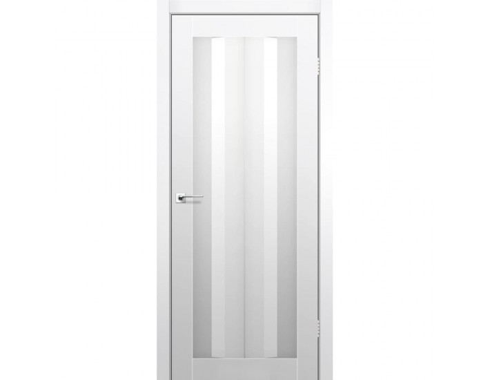 Фото Межкомнатная дверь Aliano AL-01 super PET серый (сатин белый) 1