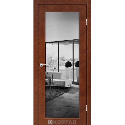Межкомнатные двери KORFAD (Корфад) Sanvito SV-01 Сталь кортен зеркало триплекс