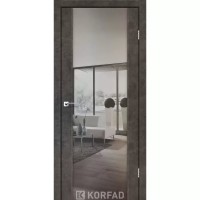 Двери межкомнатные KORFAD Sanremo SR-01 Бетон лофт зеркало триплекс