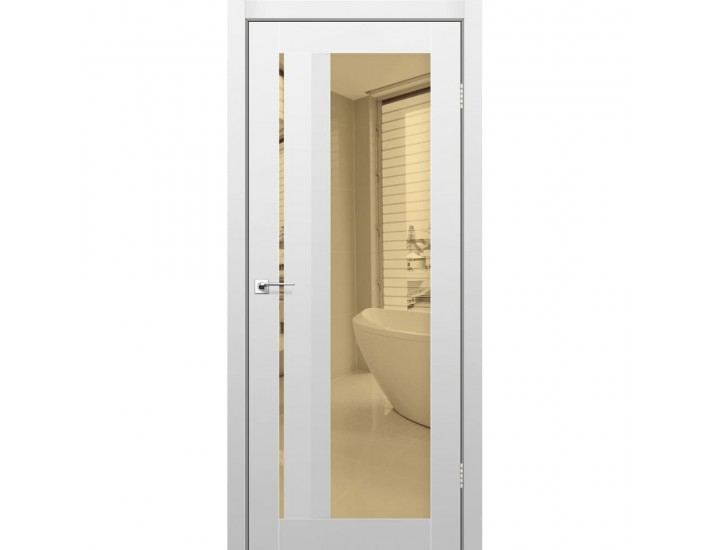 Фото Межкомнатная дверь Aliano AL-06 super PET серый (бронзовое зеркало) 1