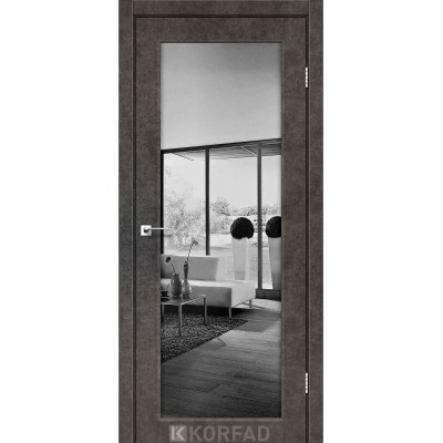 Міжкімнатні двері KORFAD (Корфад) Sanvito SV-01 Бетон лофт дзеркало триплекс