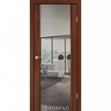 Двері міжкімнатні KORFAD Sanremo SR-01 Горіх дзеркало триплекс