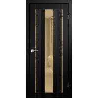 Двери межкомнатные KORFAD Aliano AL-02 Super PET Черный бронзовое зеркало