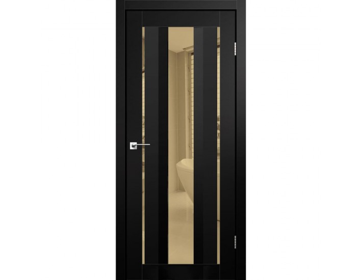 Фото Межкомнатная дверь Aliano AL-02 super PET черный (бронзовое зеркало) 1