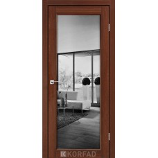 Двері міжкімнатні KORFAD Sanvito SV-01 Горіх дзеркало триплекс