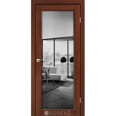 Межкомнатные двери KORFAD (Корфад) Sanvito SV-01 Орех зеркало триплекс