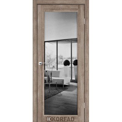 Межкомнатные двери KORFAD (Корфад) Sanvito SV-01 Орех зеркало триплекс