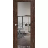 Двери межкомнатные KORFAD Sanremo SR-01 Арт бетон зеркало триплекс