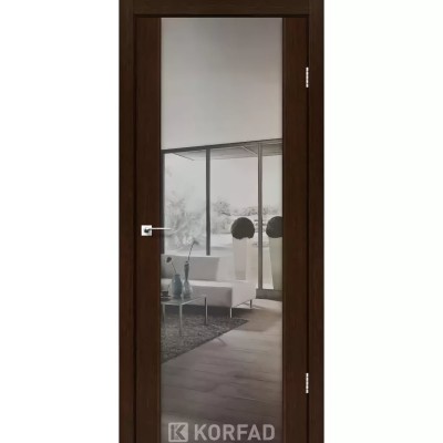 Міжкімнатні двері KORFAD (Корфад) Sanremo SR-01 Венге дзеркало триплекс