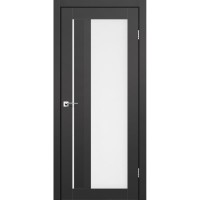 Двери межкомнатные KORFAD Aliano AL-06 Super PET Антранцит белый сатин