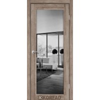Двери межкомнатные KORFAD Sanvito SV-01 Дуб серый зеркало триплекс