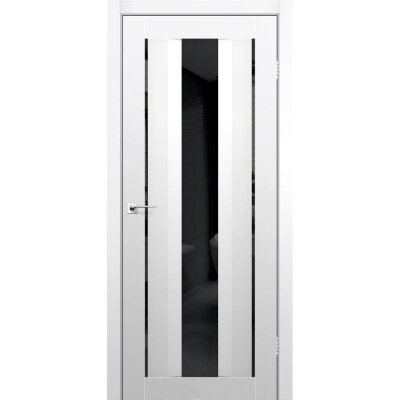 Межкомнатные двери KORFAD (Корфад) Aliano AL-02 Super PET Аляска черное зеркало