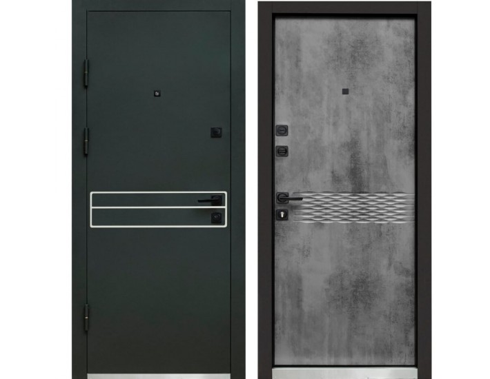 Фото Вхідні двері вуличного типу ПУ - Трініті Оксид темний 1