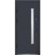 Двері вхідні МІНІСТЕРСТВО ДВЕРЕЙ ПУ - Вітраж Бергамо антрацит