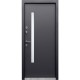Двері вхідні МІНІСТЕРСТВО ДВЕРЕЙ ПУ - Вітраж Бергамо антрацит