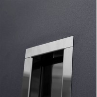 Двері вхідні МІНІСТЕРСТВО ДВЕРЕЙ ПУ - Вітраж Бергамо антрацит