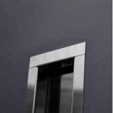 Двері вхідні МІНІСТЕРСТВО ДВЕРЕЙ ПУ - Вітраж Бергамо антрацит