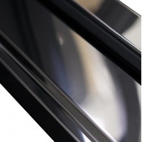 Двері вхідні МІНІСТЕРСТВО ДВЕРЕЙ ПУ - Вітраж Бергамо антрацит