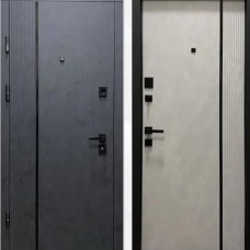 Двері вхідні МІНІСТЕРСТВО ДВЕРЕЙ П-3К-503 Бетон антрацит/сніжний