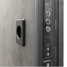 Двері вхідні МІНІСТЕРСТВО ДВЕРЕЙ П-3К-503 Бетон антрацит/сніжний