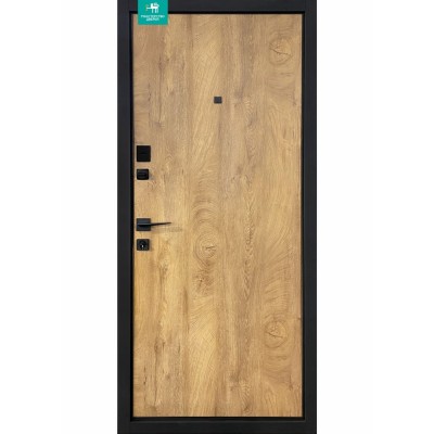 Вхідні двері квартирного типу МІНІСТЕРСТВО ДВЕРЕЙ модель П-3К-573 Спил коньячний/спил медовий