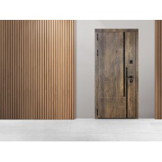 Двері вхідні МІНІСТЕРСТВО ДВЕРЕЙ П-3К-573 Спил коньячний/спил медовий 