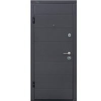 Двері вхідні МІНІСТЕРСТВО ДВЕРЕЙ ПБ-202 Дуб грифель / пломбір