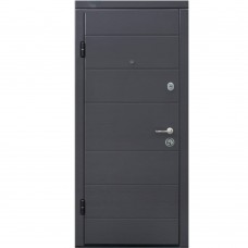 Двері вхідні МІНІСТЕРСТВО ДВЕРЕЙ ПБ-202 Дуб грифель / пломбір