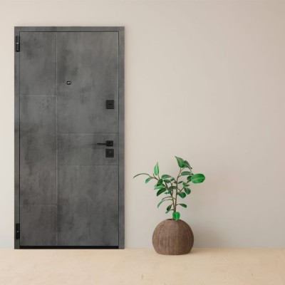 Вхідні двері вуличного типу МІНІСТЕРСТВО ДВЕРЕЙ модель ПБ-366 Оксид темний/Світлий