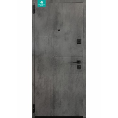 Вхідні двері вуличного типу МІНІСТЕРСТВО ДВЕРЕЙ модель ПБ-366 Оксид темний/Світлий