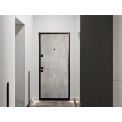 Вхідні двері вуличного типу МІНІСТЕРСТВО ДВЕРЕЙ модель ПБ-366 Оксид темний/Світлий