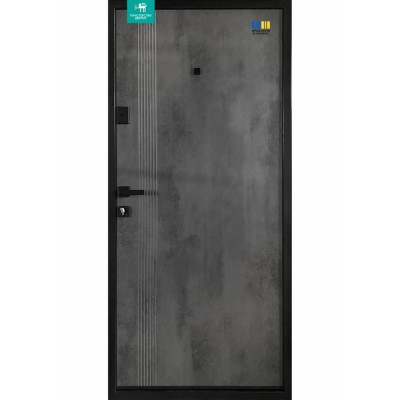 Вхідні двері квартирного типу МІНІСТЕРСТВО ДВЕРЕЙ модель ПБУ-262 Оксид темний