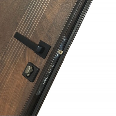 Вхідні двері квартирного типу МІНІСТЕРСТВО ДВЕРЕЙ модель ПБУ-262 Спил коньячний