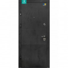 Двері вхідні МІНІСТЕРСТВО ДВЕРЕЙ ПК-560 Оксид чорний/світлий