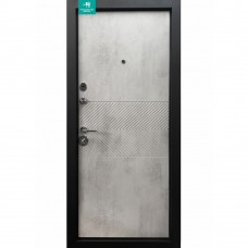 Двері вхідні МІНІСТЕРСТВО ДВЕРЕЙ ПК-560 Оксид чорний/світлий