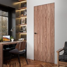 Двери скрытого монтажа OMEGA Art Vision A1 AL шпон орех американский